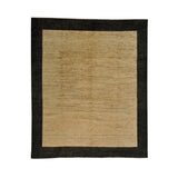 Modern Peshawar Gabbeh Striped Oriental Hand-knotted Area Rug (8'2 x 9'9) - Multi