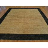 Modern Peshawar Gabbeh Striped Oriental Hand-knotted Area Rug (8'2 x 9'9) - Multi