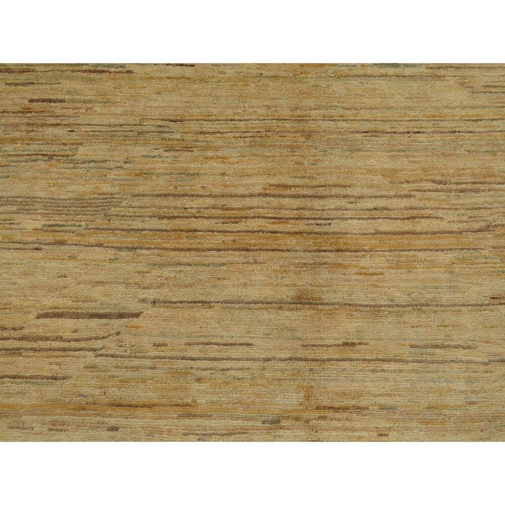 Modern Peshawar Gabbeh Striped Oriental Hand-knotted Area Rug (8'2 x 9'9) - Multi