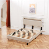 Modern Platform Bed with LED Lights
