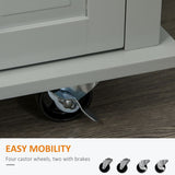 2024 NEW Modern Rolling Kitchen Island Cart with Spice Rack
