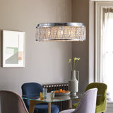 Modern Round Crystal Chandelier Ceiling Light for kitchen Island Dinning