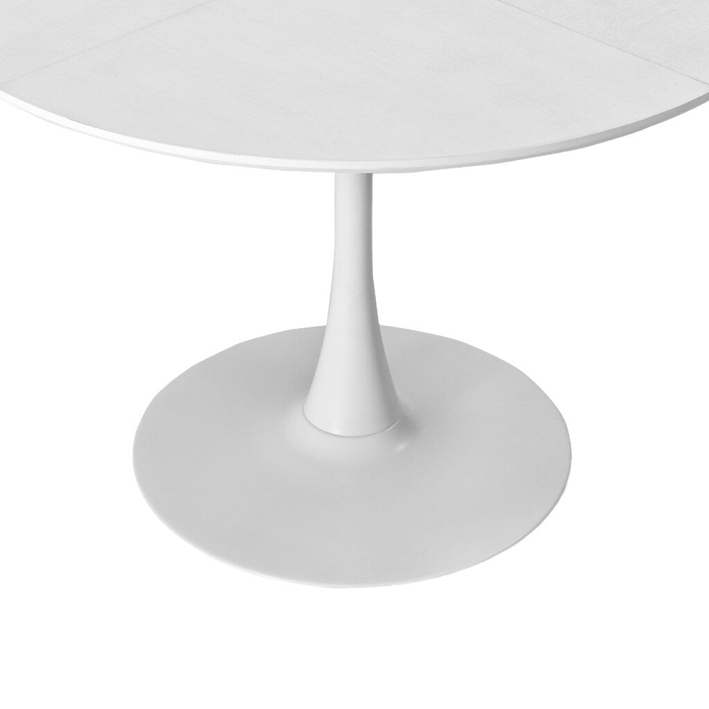 Modern Round Dining Table,Four Patchwork Tabletops