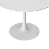 Modern Round Dining Table,Four Patchwork Tabletops