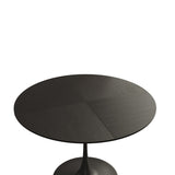 Modern Round Dining Table,Four Patchwork Tabletops