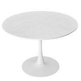 Modern Round Dining Table,Four Patchwork Tabletops