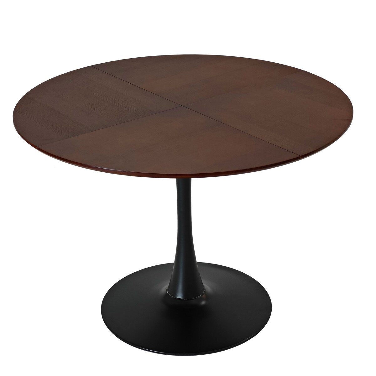 Modern Round Dining Table,Four Patchwork Tabletops