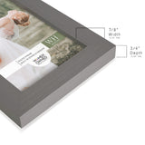 Modern Rustic Gray Solid Wood Picture Frame