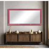 Modern Rustic Horizontal Mirror with Glass Shelf