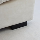 Modern Sanded Velvet Cloud Loveseat Sofa Sectional Couch for Living Room