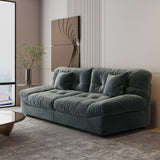 Modern Sanded Velvet Cloud Loveseat Sofa Sectional Couch for Living Room