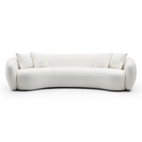 Modern Sectional Half Moon Leisure Couch Curved Sofa