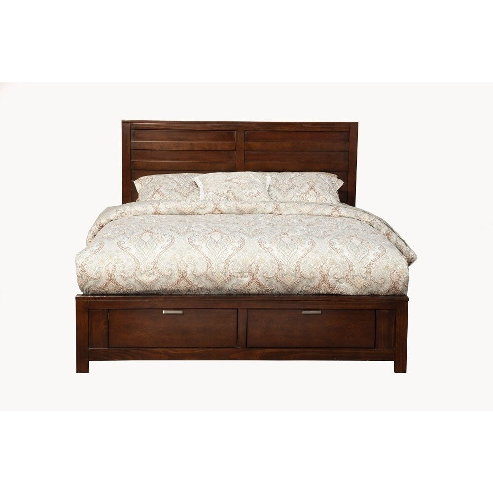 Modern SelectWood Cal. King Storage Bed, Brown