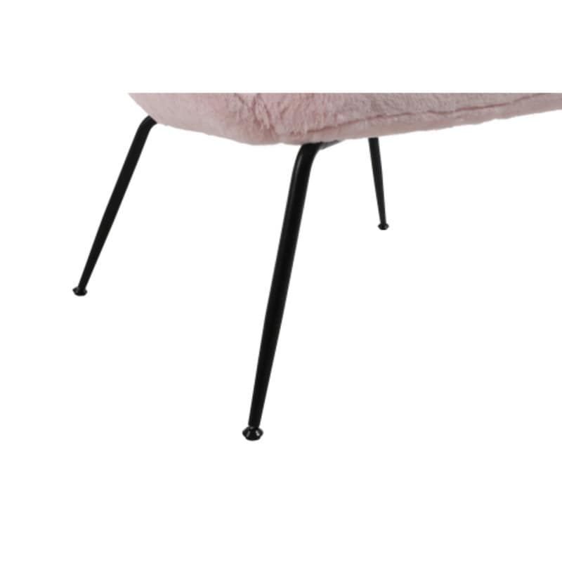 Modern Sherpa Chairs Accent Armchairs for Living Dining Room, Upholstered Chairs with Black Metal Legs, Comfy and Soft Chairs