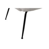 Modern Sherpa Chairs Accent Armchairs for Living Dining Room, Upholstered Chairs with Black Metal Legs, Comfy and Soft Chairs