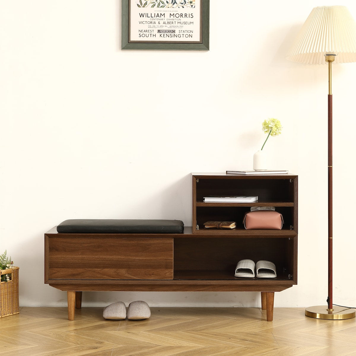 Modern Shoe Changing Cabinet with Cushion