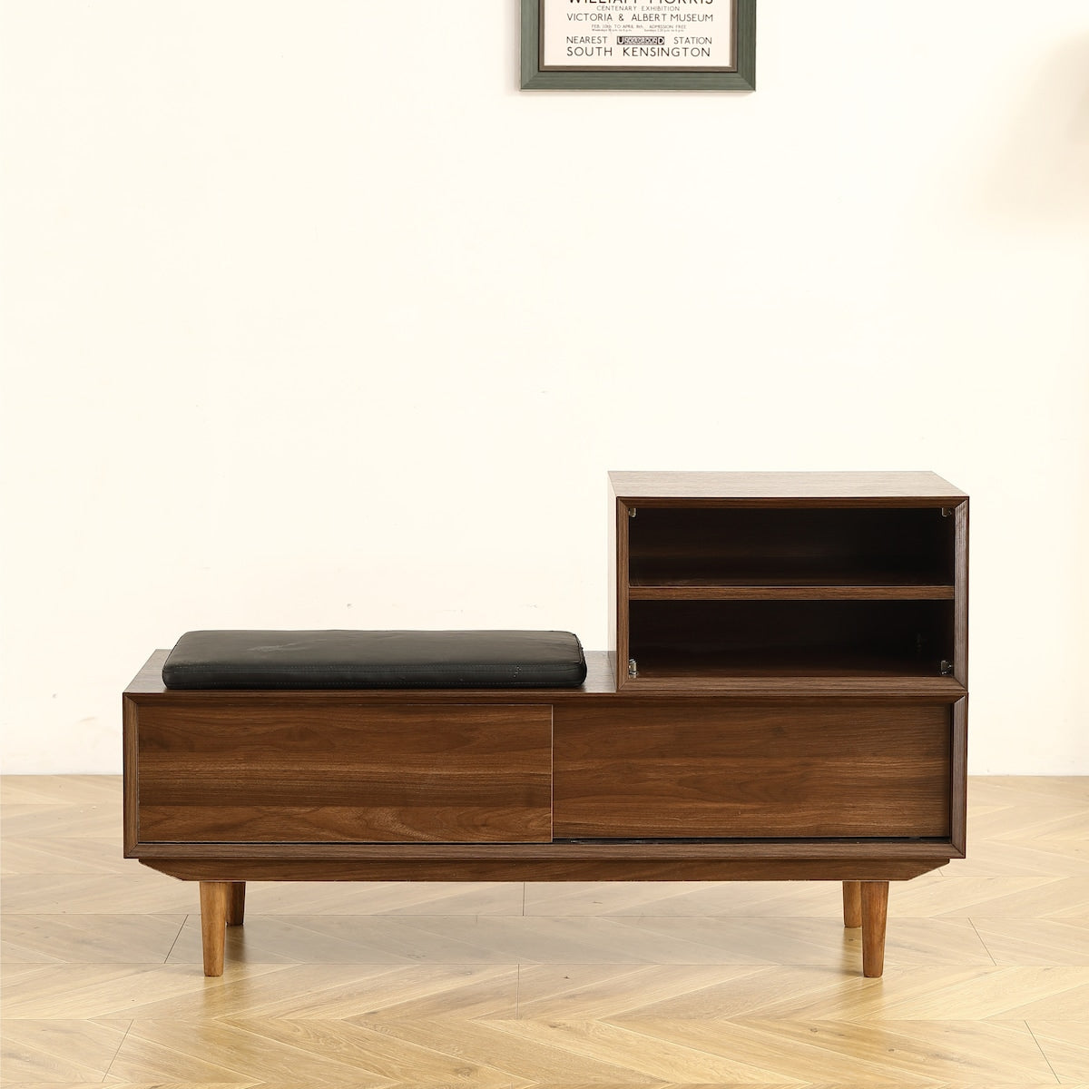 Modern Shoe Changing Cabinet with Cushion
