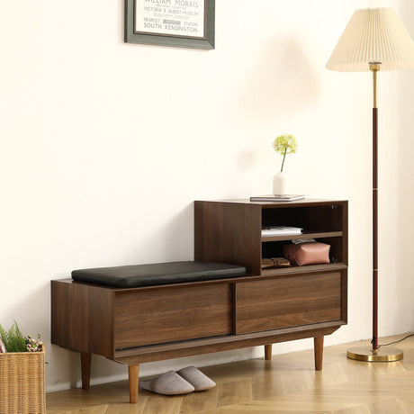 Modern Shoe Changing Cabinet with Cushion