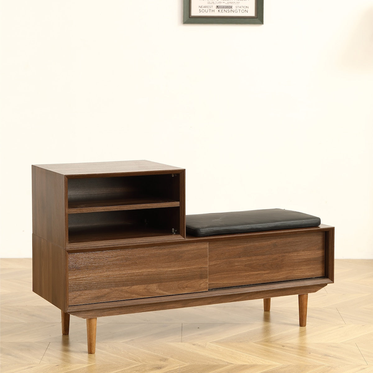 Modern Shoe Changing Cabinet with Cushion