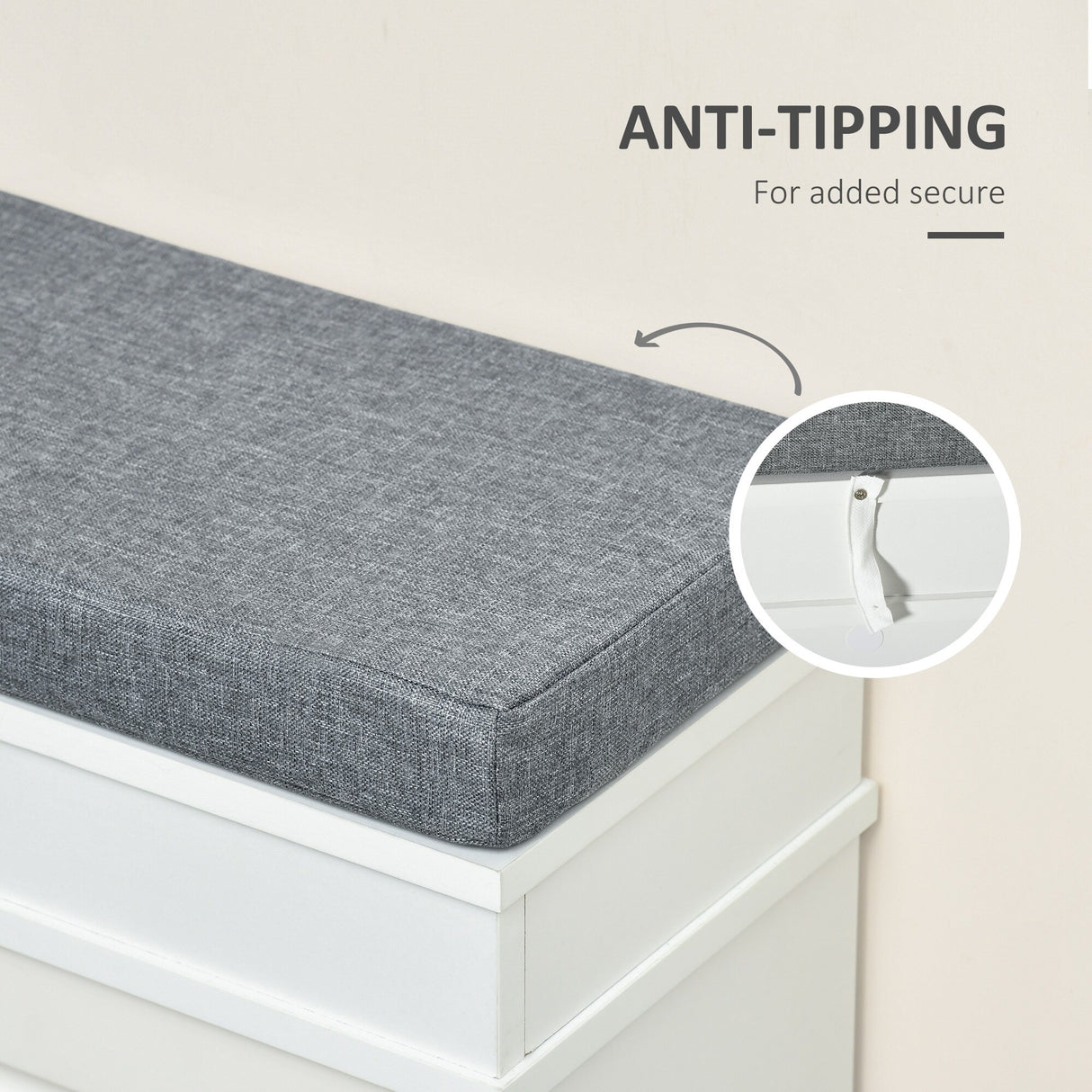 Modern Shoe Rack Bench for Entryway, Storage Organizer with Cushion, 2 Drawers, Adjustable Shelf