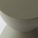 14-Inch Round Side Table in Fiberstone Modern Accent End Table for Indoor and Outdoor