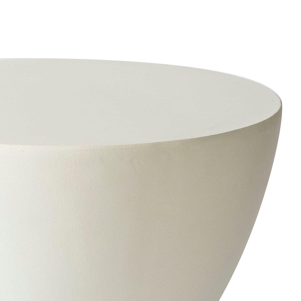 14-Inch Round Side Table in Fiberstone Modern Accent End Table for Indoor and Outdoor