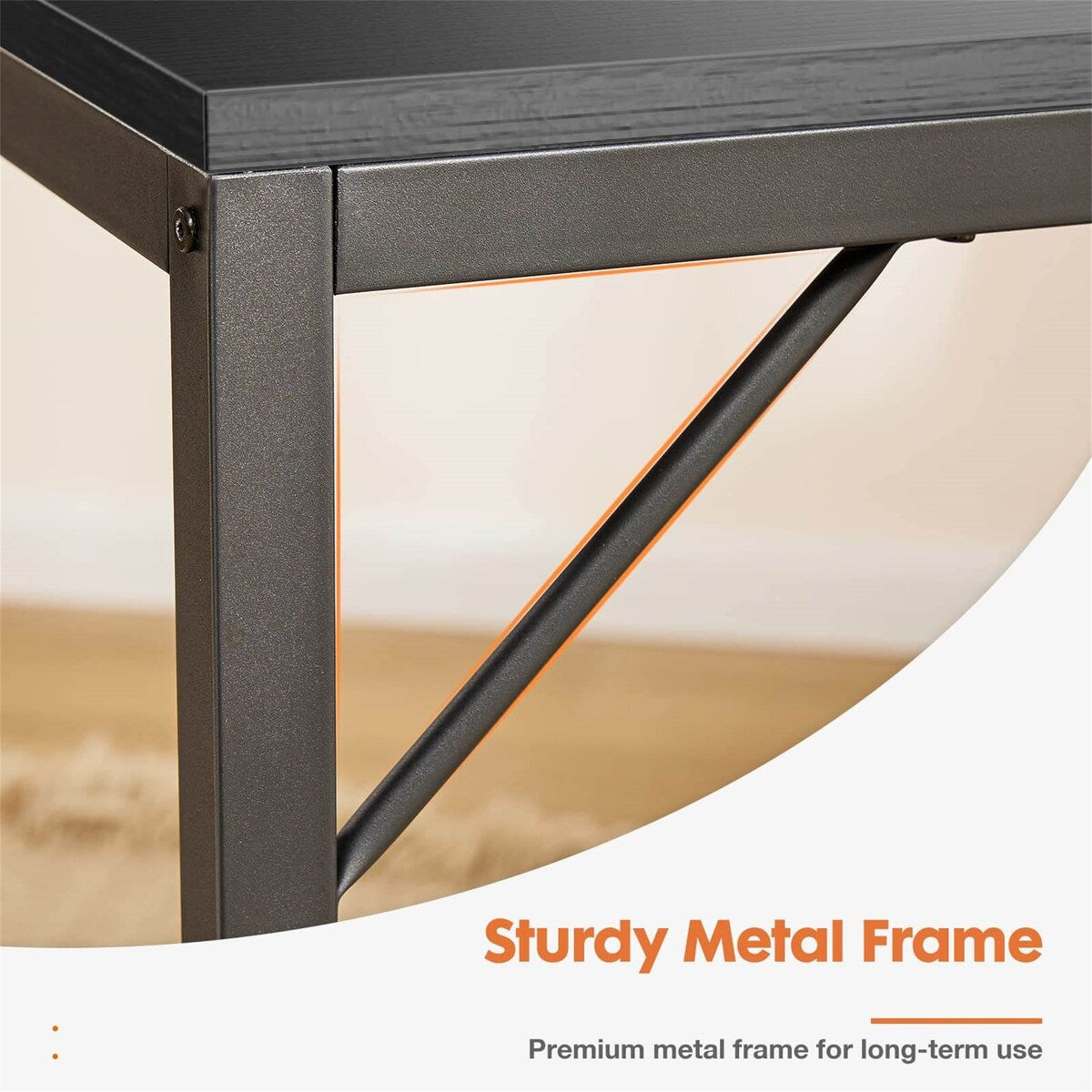 Home Office Writing Desk with 2-Tier Drawers Storage