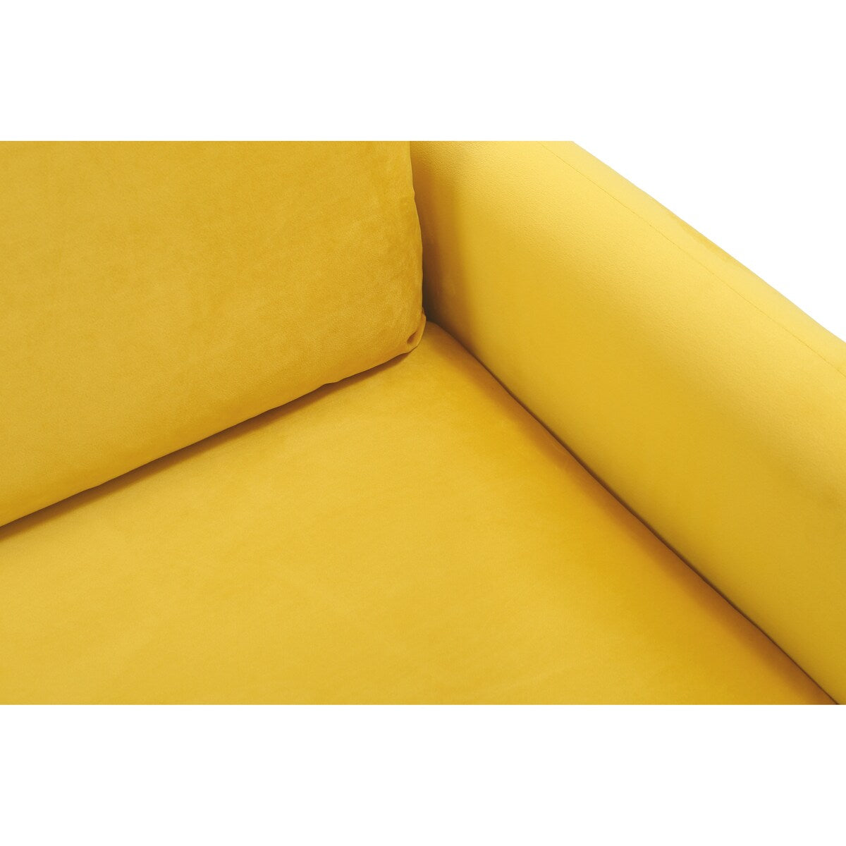 Modern Simple Velvet Sofa Loveseat with Wood Legs