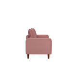 Modern Simple Velvet Sofa Loveseat with Wood Legs