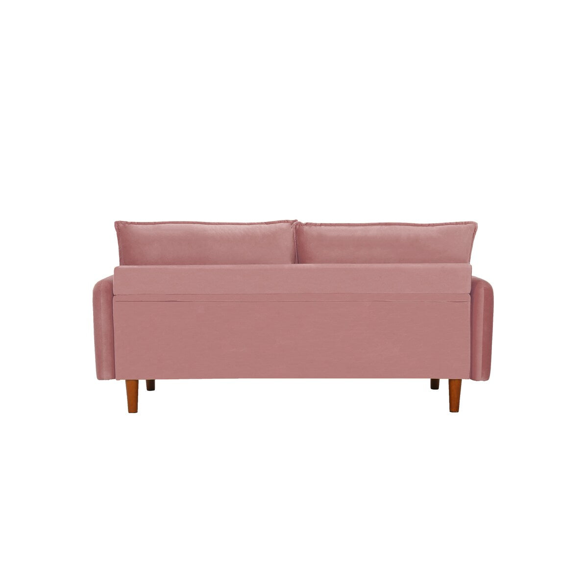 Modern Simple Velvet Sofa Loveseat with Wood Legs
