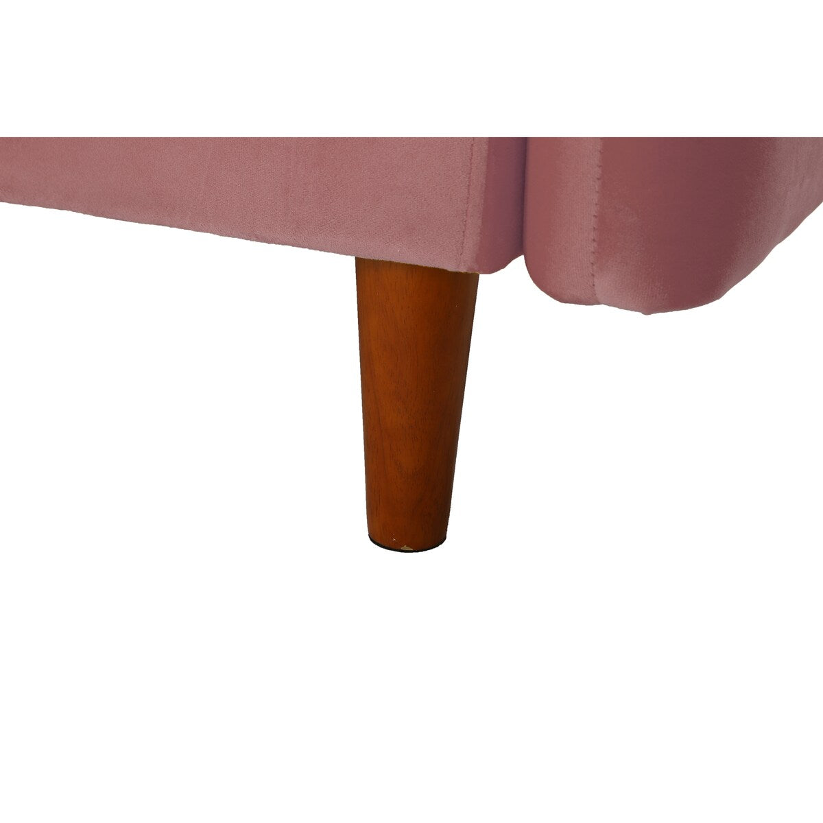 Modern Simple Velvet Sofa Loveseat with Wood Legs