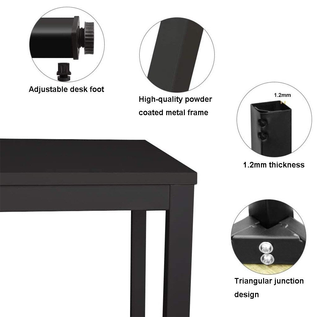 Modern Simples Desktop Computer Desk Laptop Study Table Office Desk Workstation