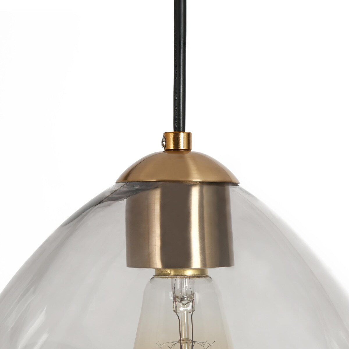 Gloam Modern Single Dome 1-Light Smoked Gray Glass Kitchen Island Art Deco Pendant - D9.8"* H8.3"