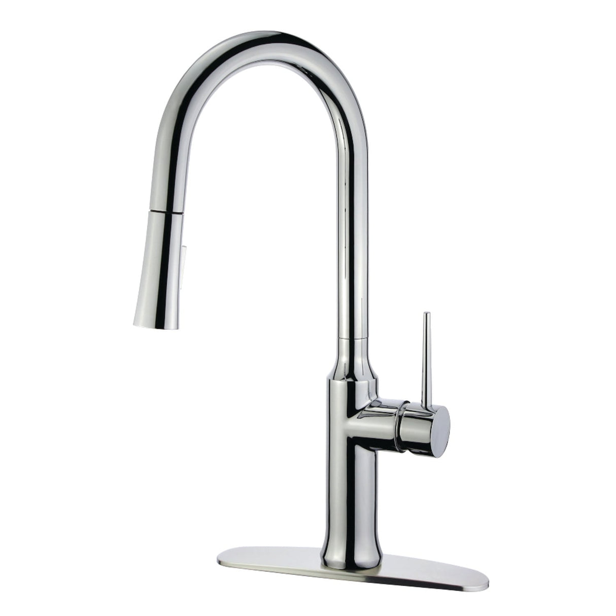 Modern Single-Handle Pull-Down Kitchen Faucet