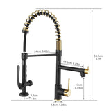 Modern Single Handle Pull-down Kitchen Sink Faucet