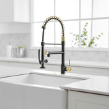 Modern Single Handle Pull-down Kitchen Sink Faucet