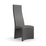 Modern Sleek Armless Design SHACK White Leather Dining Chair