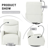 Modern Small Rocking Swivel Recliner Chair