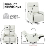 Modern Small Rocking Swivel Recliner Chair