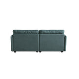 Modern Sofa Loveseat 75.6" Rolled Armrest Sofa Couch Large Upholstered Deep Seat Sofa with Hardwood Frame Living Room Bedroom