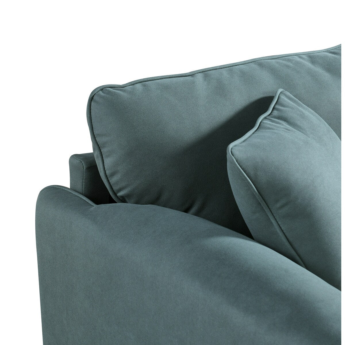 Modern Sofa Loveseat 75.6" Rolled Armrest Sofa Couch Large Upholstered Deep Seat Sofa with Hardwood Frame Living Room Bedroom