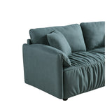 Modern Sofa Loveseat 75.6" Rolled Armrest Sofa Couch Large Upholstered Deep Seat Sofa with Hardwood Frame Living Room Bedroom