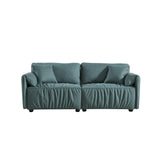 Modern Sofa Loveseat 75.6" Rolled Armrest Sofa Couch Large Upholstered Deep Seat Sofa with Hardwood Frame Living Room Bedroom