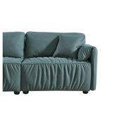 Modern Sofa Loveseat 75.6" Rolled Armrest Sofa Couch Large Upholstered Deep Seat Sofa with Hardwood Frame Living Room Bedroom