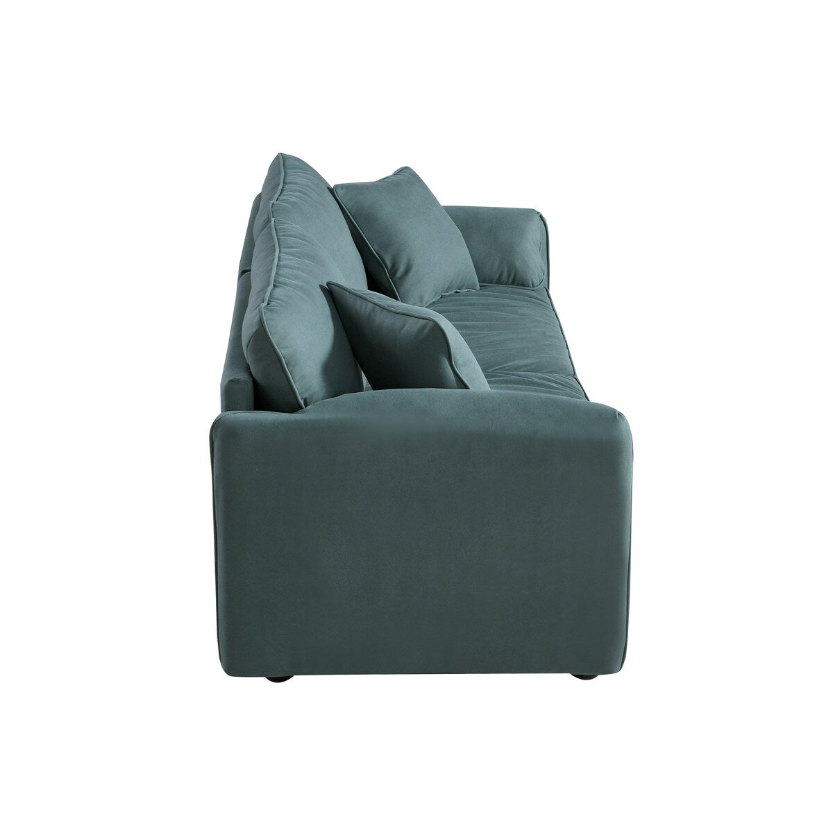 Modern Sofa Loveseat 75.6" Rolled Armrest Sofa Couch Large Upholstered Deep Seat Sofa with Hardwood Frame Living Room Bedroom