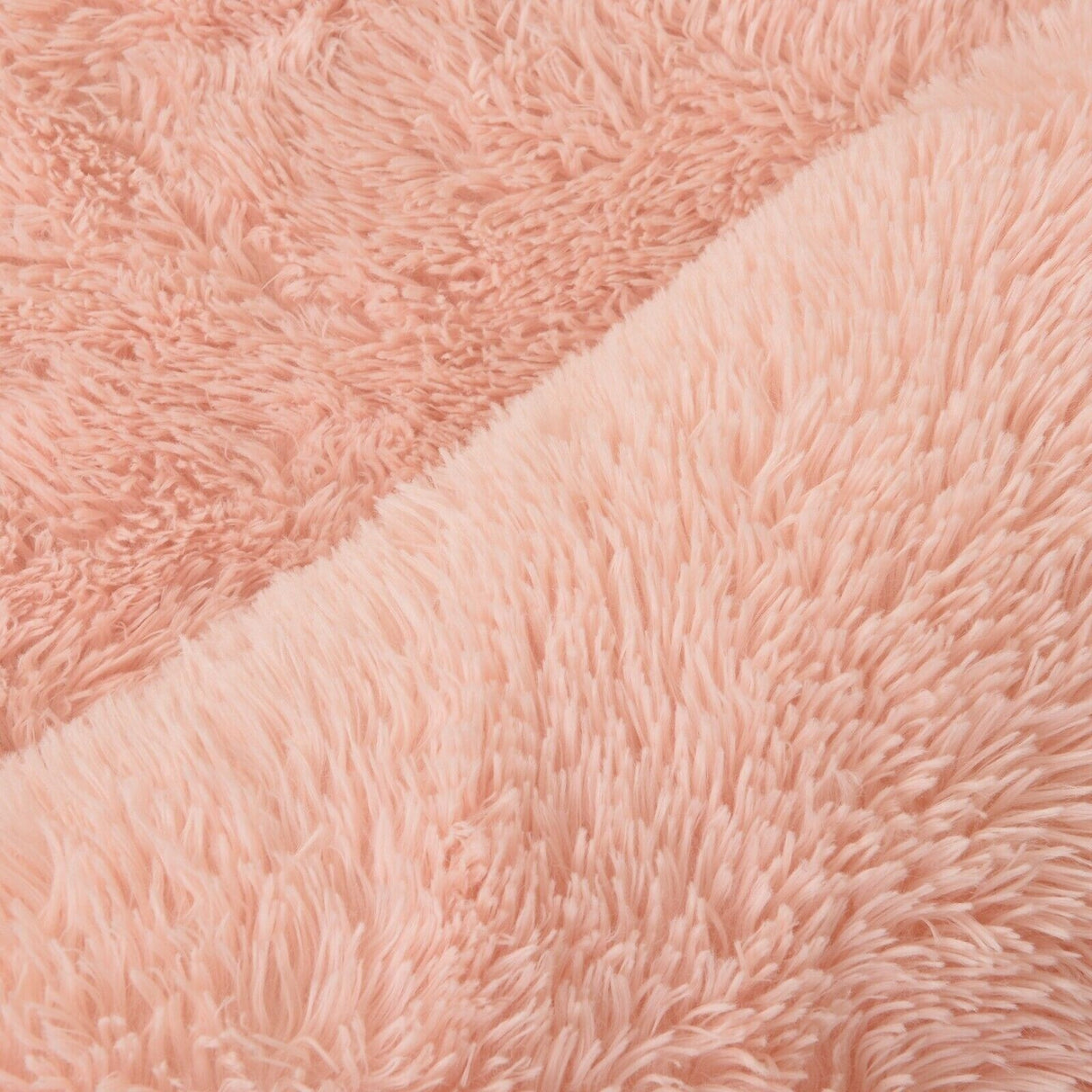Modern Soft PV Plush Furry Area Rug - Non-Slip Fuzzy Shag - Floor Carpet for Bedroom, Living Room, Nursery - Solid Color