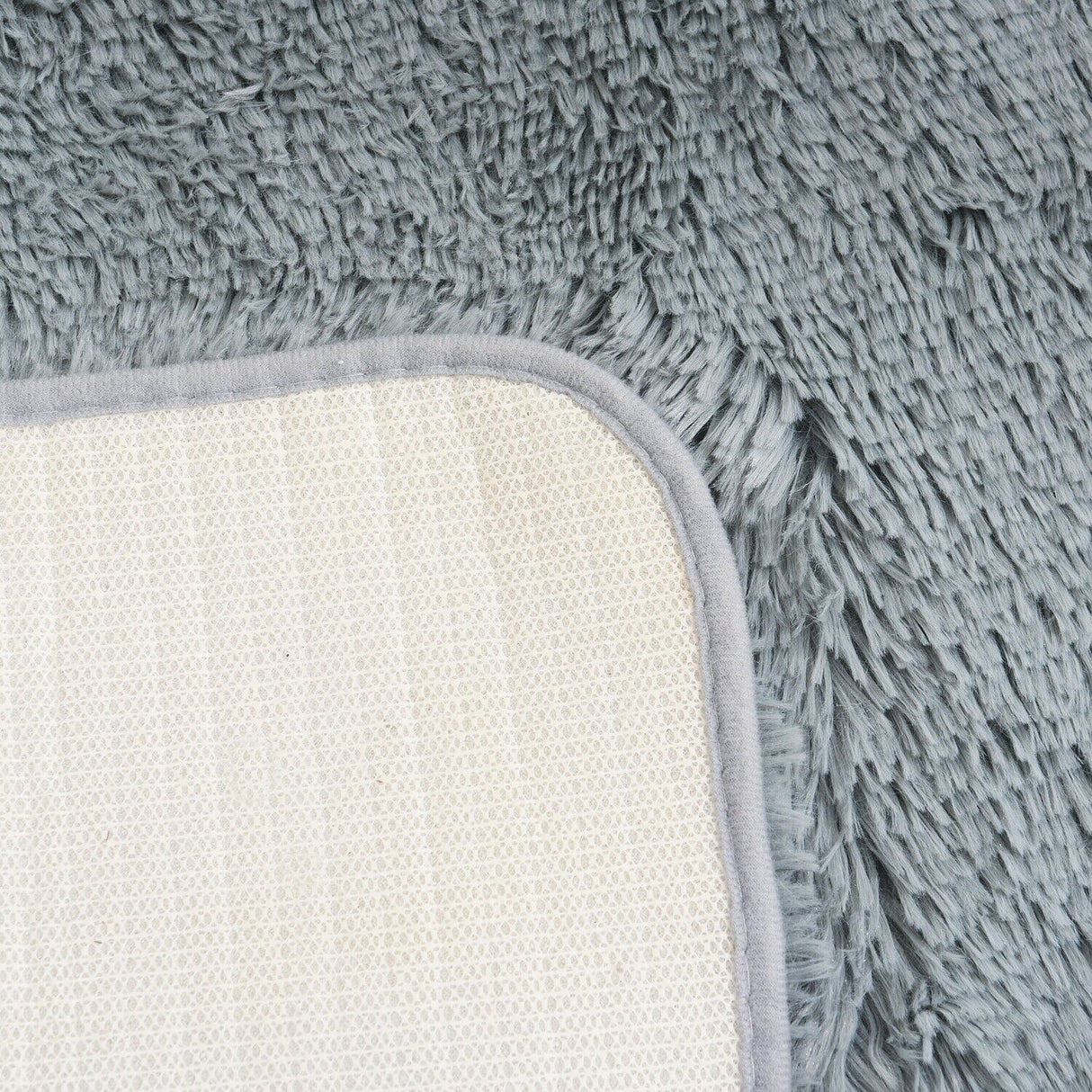 Modern Soft PV Plush Furry Area Rug - Non-Slip Fuzzy Shag - Floor Carpet for Bedroom, Living Room, Nursery - Solid Color