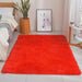 Modern Soft PV Plush Furry Area Rug - Non-Slip Fuzzy Shag - Floor Carpet for Bedroom, Living Room, Nursery - Solid Color