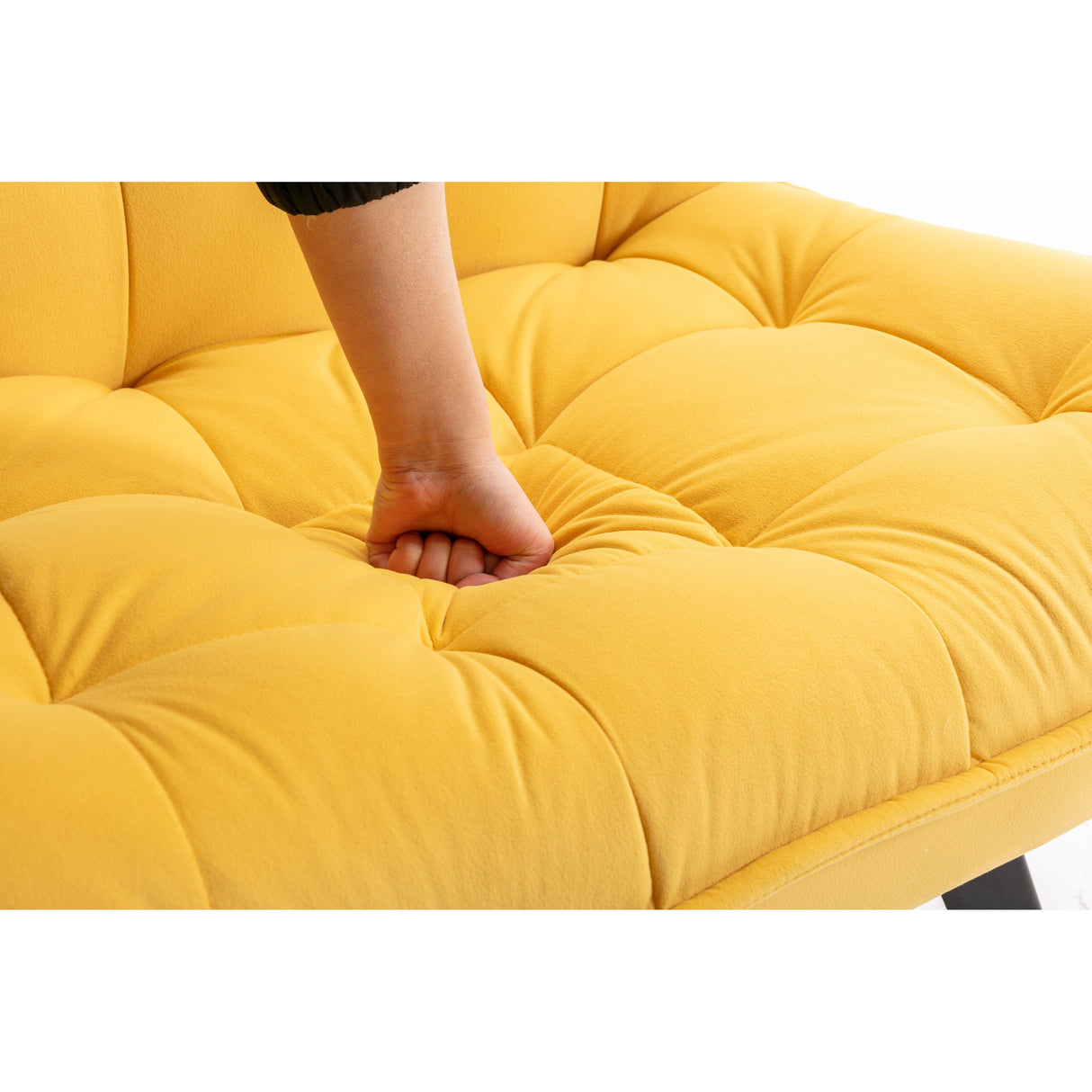 Modern Soft Upholstered Large Width Accent Chair Leisure Chair Armchair TV Chair Bedroom Chair with Ottoman