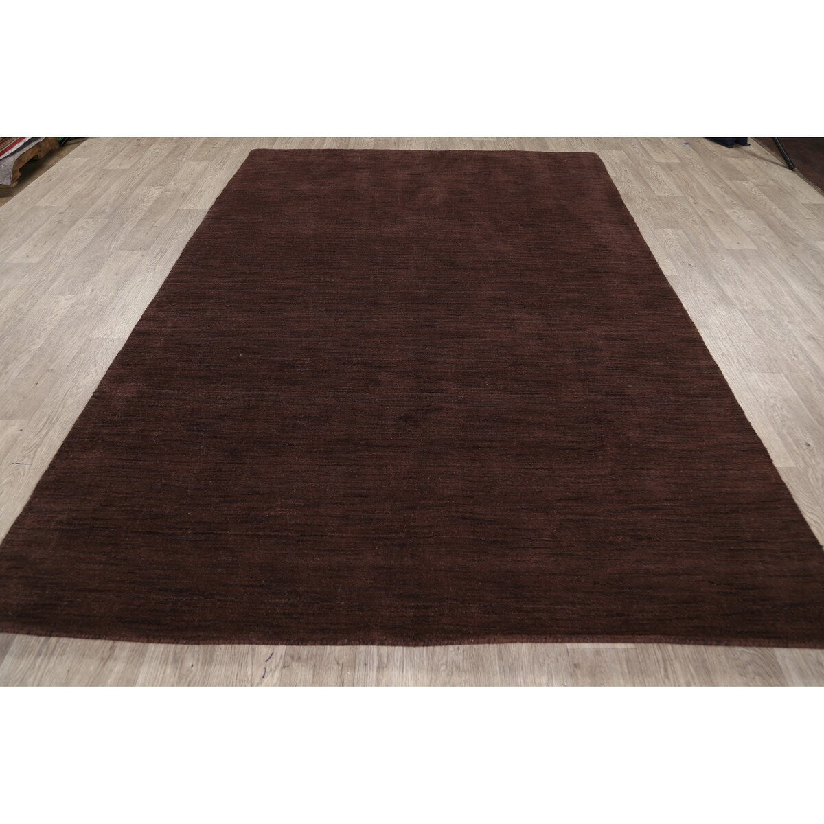 Modern Solid Gabbeh Oriental Home Decor Area Rug Wool Hand-Knotted - 6'4" x 9'2"